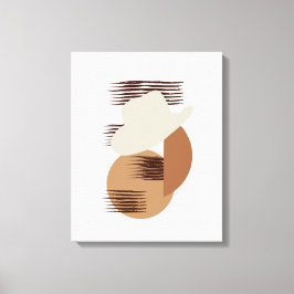 Minimalistische neutrale Farbige Cowboy-Hat-Leinwa Leinwanddruck
