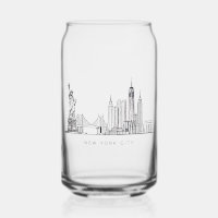 Minimalistische New Yorker Stadt-Skyline-Linienkun