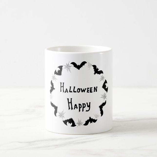 Minimalistische Niedliche Happy Halloween Kaffee T Kaffeetasse (Mittel)
