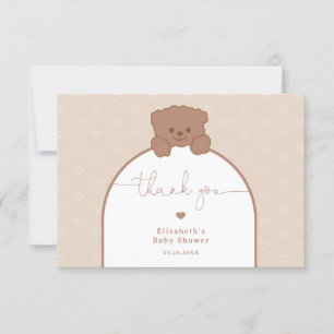 Minimalistische Niedliche Teddy Bear Baby Dusche V Karte