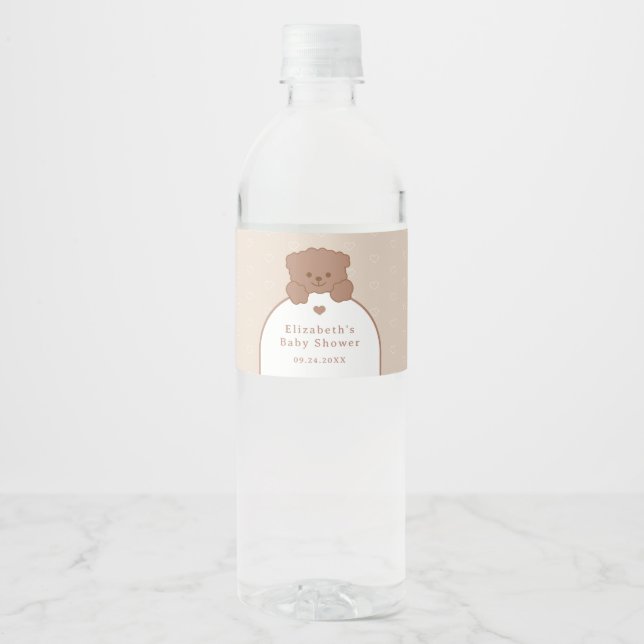 Minimalistische Niedliche Teddy Bear Moderne Babyd (Vorderseite)