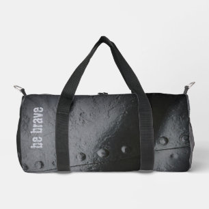 Minimalistische Nieten aus Schwarzmetall Duffle Bag
