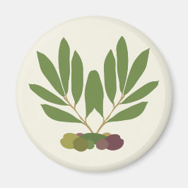 Minimalistische Öle und Zweige. Magnet