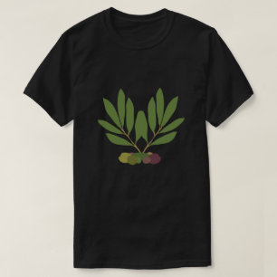 Minimalistische Öle und Zweige. T-Shirt