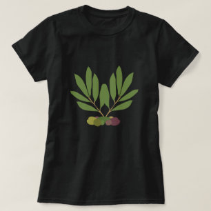 Minimalistische Öle und Zweige. T-Shirt
