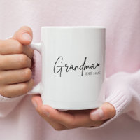 Minimalistische Oma EST 2025 Tasse | Neues Oma-Ges
