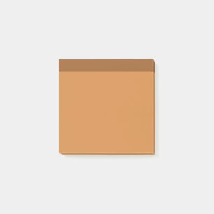 Minimalistische, orange-braune Nachbemerke Post-it Klebezettel