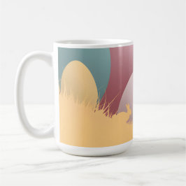 Minimalistische Osterform Kaffeetasse