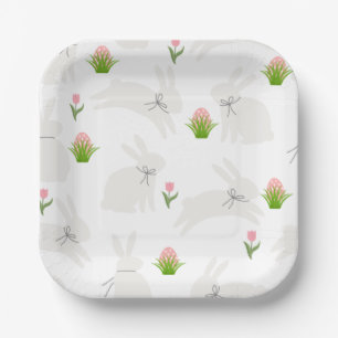 Minimalistische Ostern-Platten Pappteller