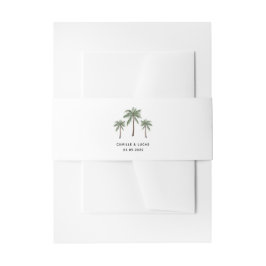 Minimalistische Palmenbaume Classic Einladungsbanderole