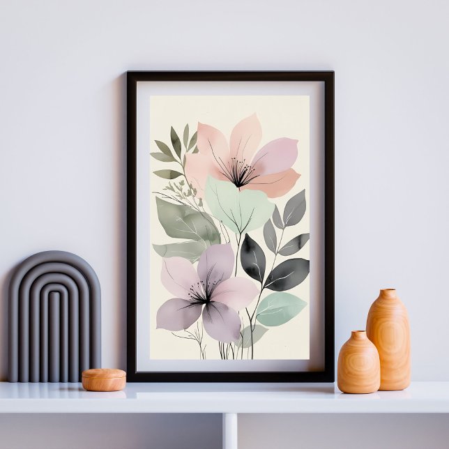 Minimalistische Pasta floral Poster (Von Creator hochgeladen)