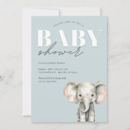 Minimalistische Pastel Babydusche Einladung
