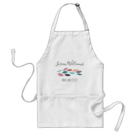 Minimalistische Pastel Floral Hair Stylist Boho Bl Schürze