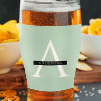 Minimalistische Pastel Minze Personalisierter Name