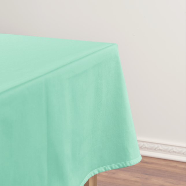 Minimalistische Pastell Minze Solid Color Tischdecke (Beispiel)