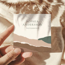 Minimalistische Pastell-Torn-Edge-Landschaft