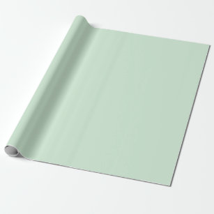 Minimalistische Pastelle Elfen Grüne Farbe #D1ECD5 Geschenkpapier