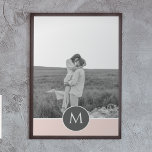 Minimalistische Pastete Rosa Personalisierter Name Poster<br><div class="desc">Minimalistische Pastete Rosa Personalisierter Name und Foto</div>