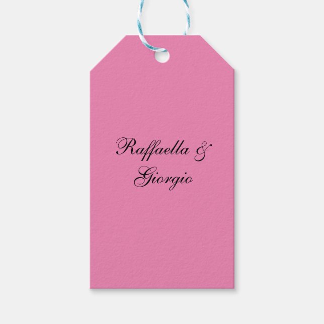 Minimalistische personalisierte, benutzerdefiniert geschenkanhänger (Vorderseite)