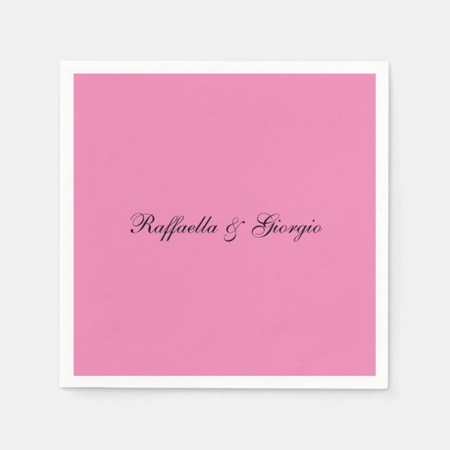Minimalistische personalisierte, benutzerdefiniert serviette (Vorderseite)