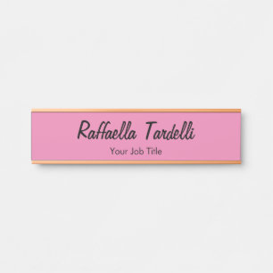 Minimalistische personalisierte, benutzerdefiniert türschild