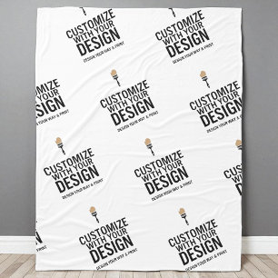 Minimalistische personalisierte benutzerdefinierte fleecedecke