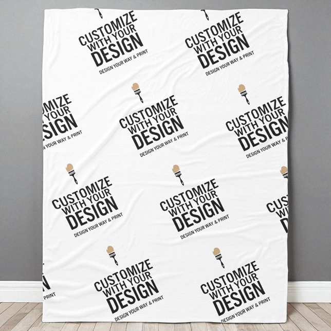 Minimalistische personalisierte benutzerdefinierte fleecedecke (Von Creator hochgeladen)