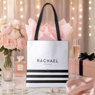 Minimalistische personalisierte Braut-Tasche Tasche