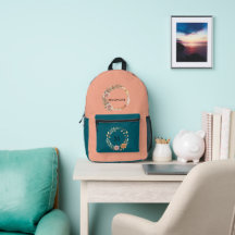 Minimalistische Personalisierte Floral Monogramm