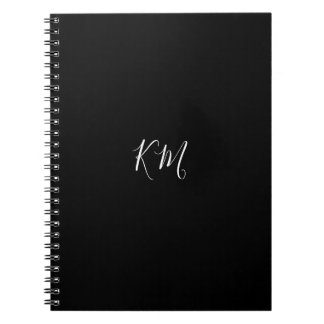 Minimalistische personalisierte Monogramm-Initiale Notizblock
