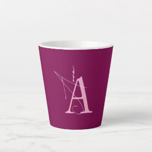 Minimalistische Personalisierte Namensinitialen Milchtasse