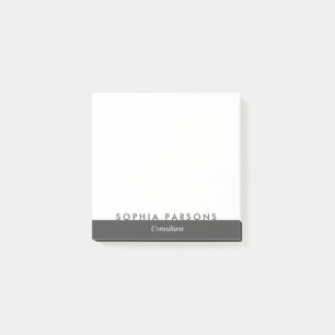 Minimalistische Personalisierte Post - Anmerkungen Post-it Klebezettel