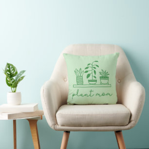 Minimalistische Pflanze Mama Niedliche Pflanze Lov Kissen