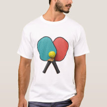 Minimalistische Pickleball-Schläger Gelber Ball