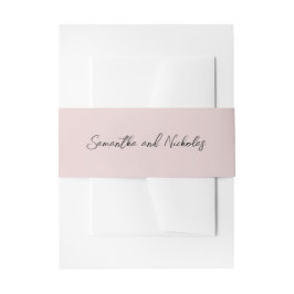 Minimalistische Pink-Kalligraphieschrift Einladungsbanderole