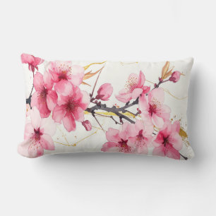 Minimalistische Pink Sakura Zen Kissenhülle Lendenkissen