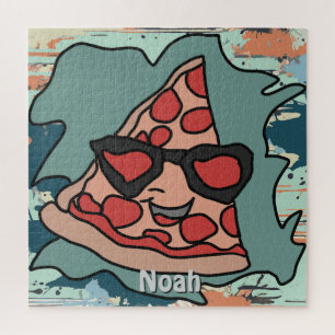 Minimalistische Pizza mit Sonnenbrille Classic
