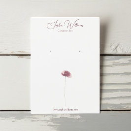 Minimalistische Poppy Earring Jewlery Display Card