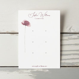 Minimalistische Poppy Triple Studs Schmuckkarte