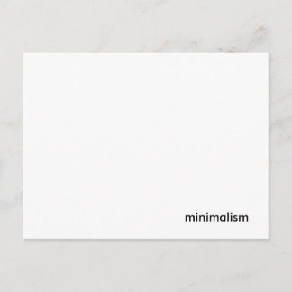 Minimalistische Postkarte