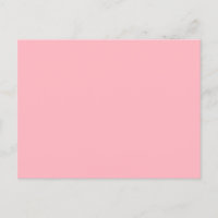 Minimalistische Postkarte in weichrosa