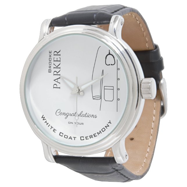 Minimalistische Preisverleihung Gratulation Armbanduhr (Schrägansicht)