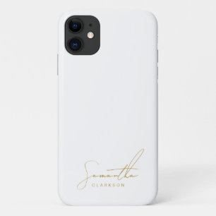 Minimalistische professionelle goldene handgeschri Case-Mate iPhone hülle