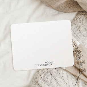 Minimalistische professionelle personalisierte Kor Mitteilungskarte