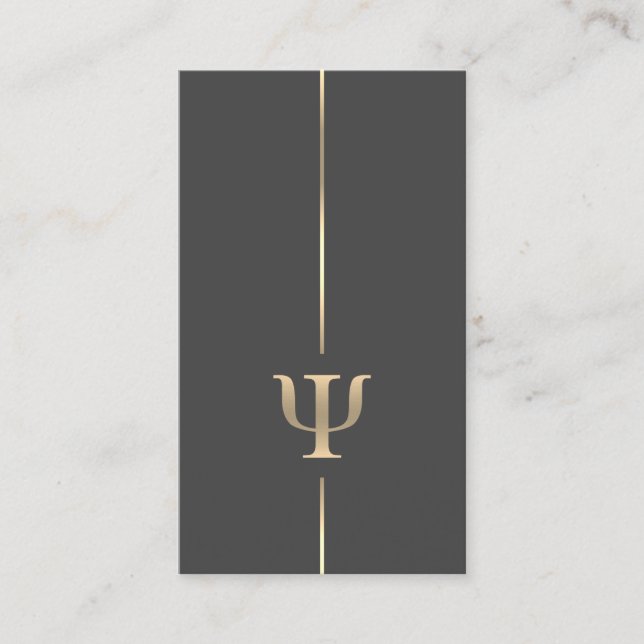 Minimalistische Psychologin PSI Symbol-Visitenkart Visitenkarte (Vorderseite)
