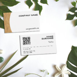 Minimalistische ​ ​ QR Business Card Visitenkarte