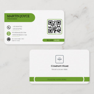 Minimalistische QR-Code Visitenkarte