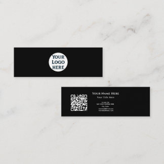 Minimalistische QR-Code-Visitenkarte mit individue Mini Visitenkarte