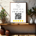 Minimalistische QR Verlasse uns ein Rezensionslogo Poster<br><div class="desc">Mit unserem Minimalistischen QR "Verlass Us a Review" Business Sign können Sie Ihre Online-Präsenz modernisieren und wertvolles Feedback Ihrer Kunden sammeln. Dieses elegante Schild passt sich mit seinem minimalistischen Design nahtlos in Ihr Business-Ambiente ein. Es zeigt deutlich einen scannbaren QR-Code an, der es den Kunden erleichtert, Bewertungen verlassen und ihre...</div>