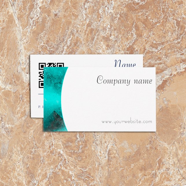 Minimalistische QR-Visitenkarte Visitenkarte (Von Creator hochgeladen)